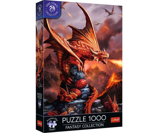 Puzzle trefl 1000 premium plus colectia fantasy dragon de foc Puzzle trefl 1000 premium plus colectia fantasy dragon de foc