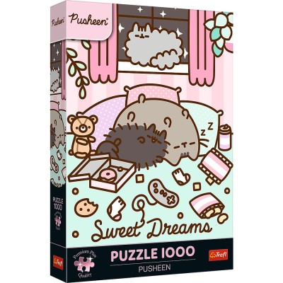 Puzzle trefl 1000 premium plus pusheen vise placute