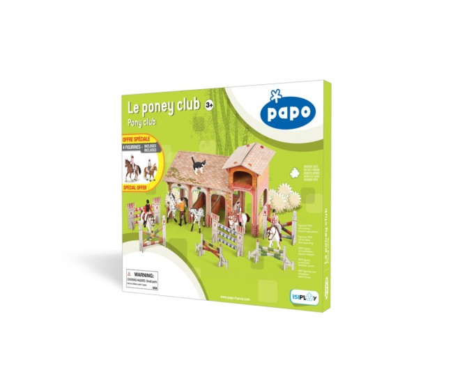 Papo figurina set poney club-boxa carton+4 figurine Papo figurina set poney club-boxa carton+4 figurine