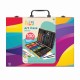 Happi hobbi art case set de desen deluxe cu 100 de accesorii curcubeu Happi hobbi art case set de desen deluxe cu 100 de accesorii curcubeu
