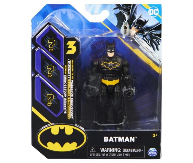 Figurina batman articulata 10cm cu 3 accesorii surpriza Figurina batman articulata 10cm cu 3 accesorii surpriza