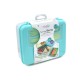 Cutie pranz bento 2 nivele cu tacamuri melii blue mint lime Cutie pranz bento 2 nivele cu tacamuri melii blue mint lime