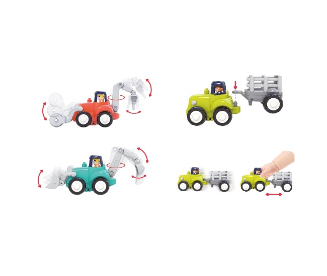 Masinuta de constructii cu frictiune