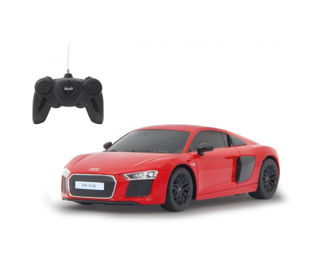 Masina cu telecomanda audi r8 rosu cu scara 1 la 24 Masina cu telecomanda audi r8 rosu cu scara 1 la 24