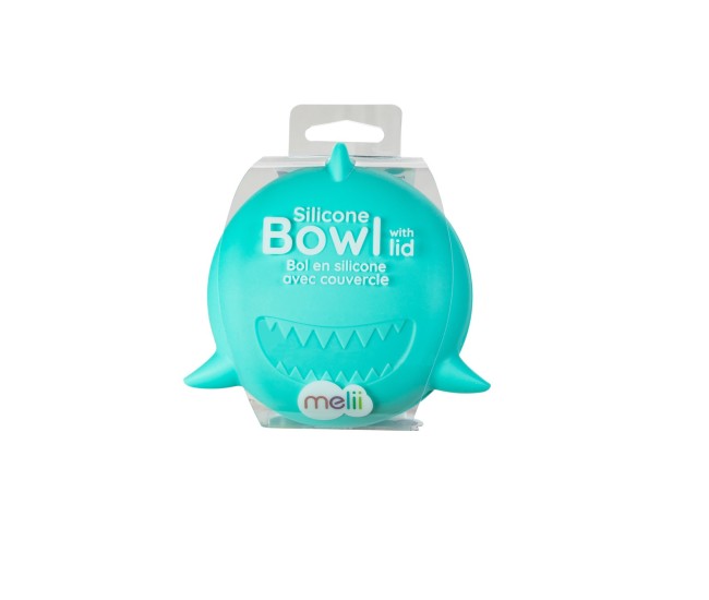 Castronel silicon cu capac, melii, model rechin