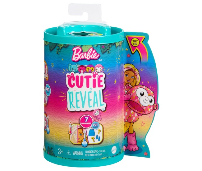 Barbie papusa chelsea cutie reveal maimutica