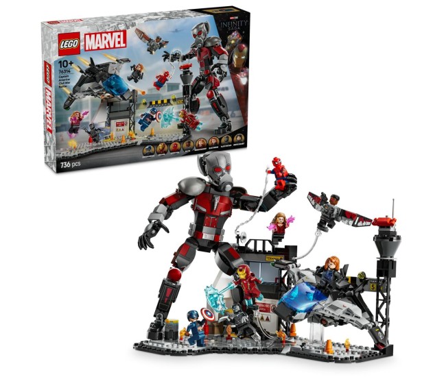 Lego super heroes batalia din captain america: civil war 76314 Lego super heroes batalia din captain america: civil war 76314