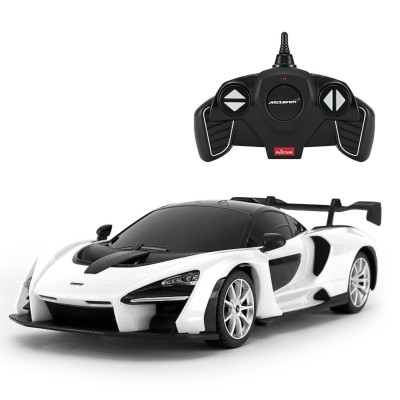 Masina cu telecomanda mclaren senna alb cu scara 1 la 18