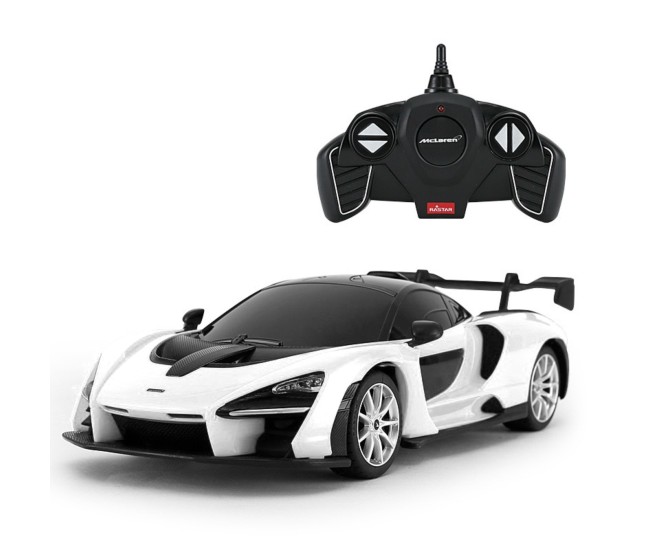 Masina cu telecomanda mclaren senna alb cu scara 1 la 18 Masina cu telecomanda mclaren senna alb cu scara 1 la 18