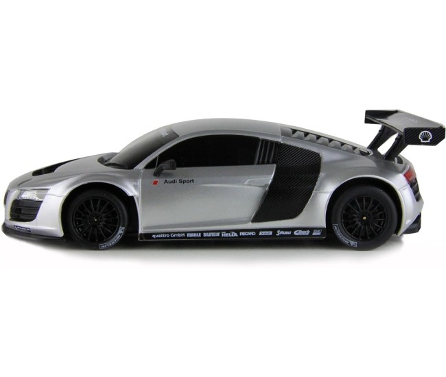 Masina cu telecomanda audi r8 argintiu cu scara 1 la 24
