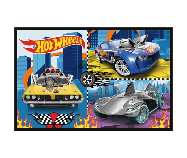 Puzzle trefl 2x70 hot wheels masini Puzzle trefl 2x70 hot wheels masini