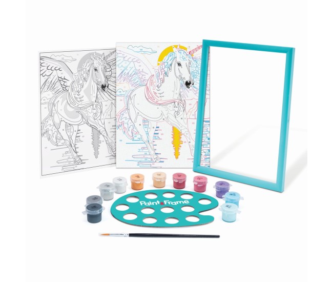 Picteaza si inrameaza unicornul magic Picteaza si inrameaza unicornul magic