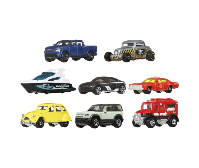 Matchbox set 8 masinute metalice exclusiv ford coupe zamac 1933 scara 1 la 64 Matchbox set 8 masinute metalice exclusiv ford coupe zamac 1933 scara 1 la 64
