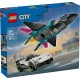 Lego city avion cu reactie vs masina 60489