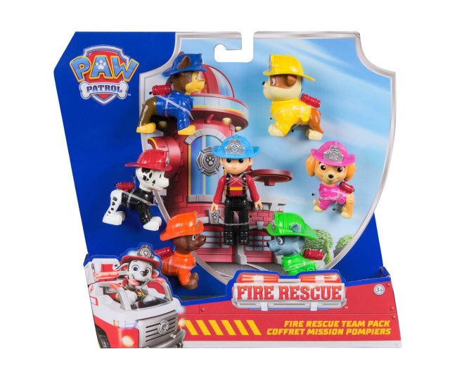 Patrula catelusilor fire rescue set 7 figurine