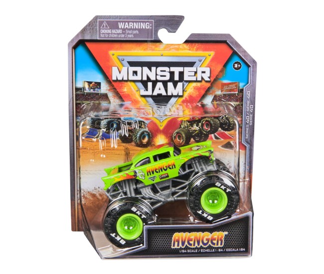 Monster jam masinuta metalica avenger scara 1 la 64 Monster jam masinuta metalica avenger scara 1 la 64