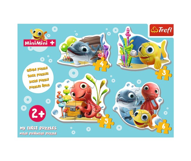 Puzzle trefl baby clasic pestisorul minimini 18 piese Puzzle trefl baby clasic pestisorul minimini 18 piese