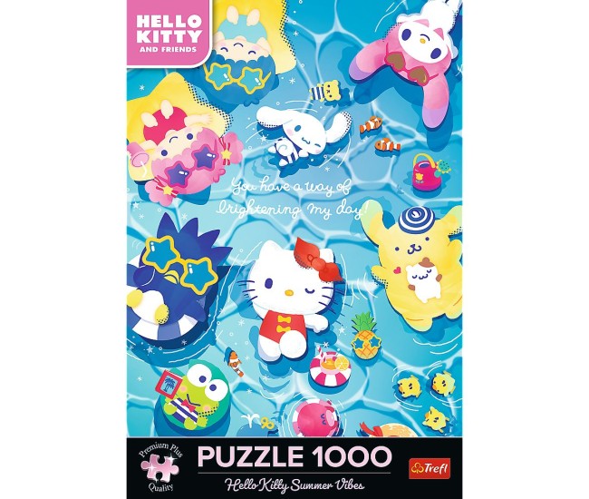 Puzzle trefl 1000 premium plus hello kitty relaxare de vara Puzzle trefl 1000 premium plus hello kitty relaxare de vara