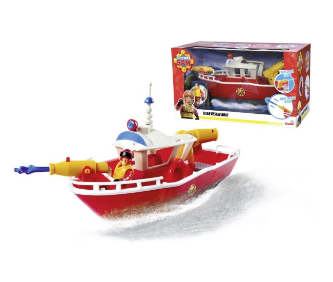 Pompierul sam barca de salvare titan cu figurina sam si accesorii Pompierul sam barca de salvare titan cu figurina sam si accesorii