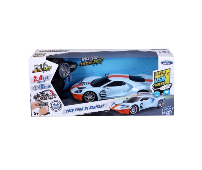 Maisto masinuta premium cu telecomanda 2.4ghz ford gt heritage scara 1 la 24 Maisto masinuta premium cu telecomanda 2.4ghz ford gt heritage scara 1 la 24