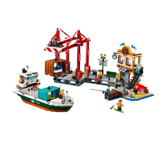 Lego city port si nava de transport marfa 60422 Lego city port si nava de transport marfa 60422
