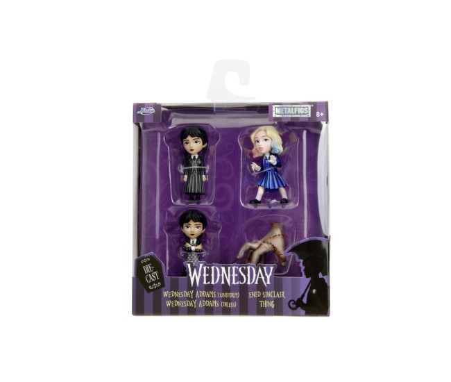 Jada wednesday set 4 figurine metalice 6.5cm Jada wednesday set 4 figurine metalice 6.5cm