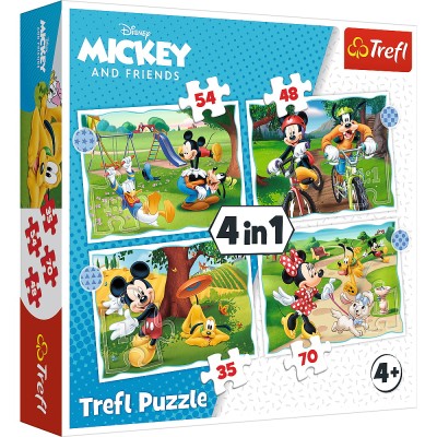Puzzle trefl 4in1 mickey mouse ziua deosebita Puzzle trefl 4in1 mickey mouse ziua deosebita
