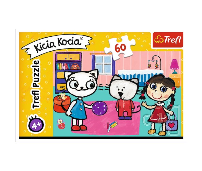 Puzzle trefl 60 kicia kocia si prietenii Puzzle trefl 60 kicia kocia si prietenii