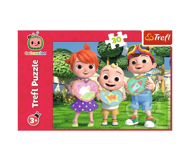 Puzzle trefl 30 cocomelon sa ne jucam impreuna Puzzle trefl 30 cocomelon sa ne jucam impreuna