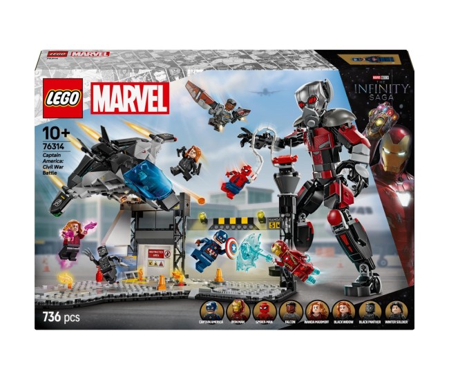 Lego super heroes batalia din captain america: civil war 76314 Lego super heroes batalia din captain america: civil war 76314