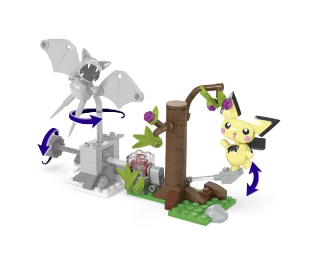 Pokemon mega set de constructie forajele forestiere ale lui pichu Pokemon mega set de constructie forajele forestiere ale lui pichu