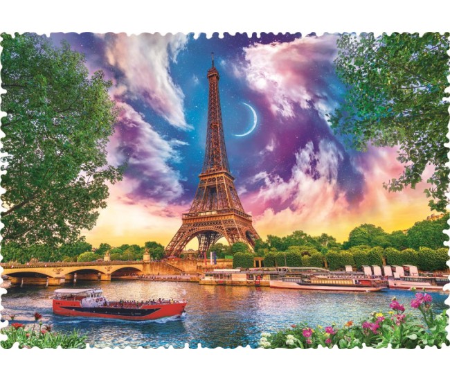 Puzzle trefl 600 cu piese ciudate - cer de poveste la paris Puzzle trefl 600 cu piese ciudate - cer de poveste la paris