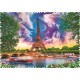 Puzzle trefl 600 cu piese ciudate - cer de poveste la paris Puzzle trefl 600 cu piese ciudate - cer de poveste la paris