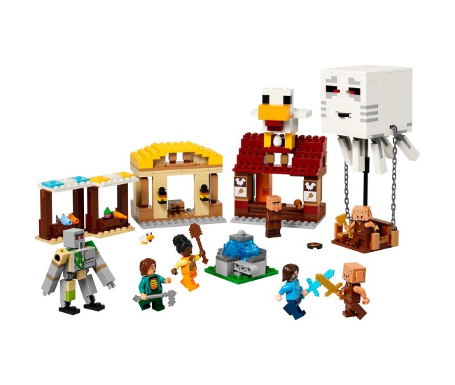 Lego minecraft atacul baloanelor ghast asupra satului 21273 Lego minecraft atacul baloanelor ghast asupra satului 21273