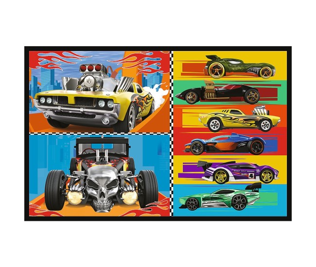 Puzzle trefl 2x70 hot wheels masini Puzzle trefl 2x70 hot wheels masini