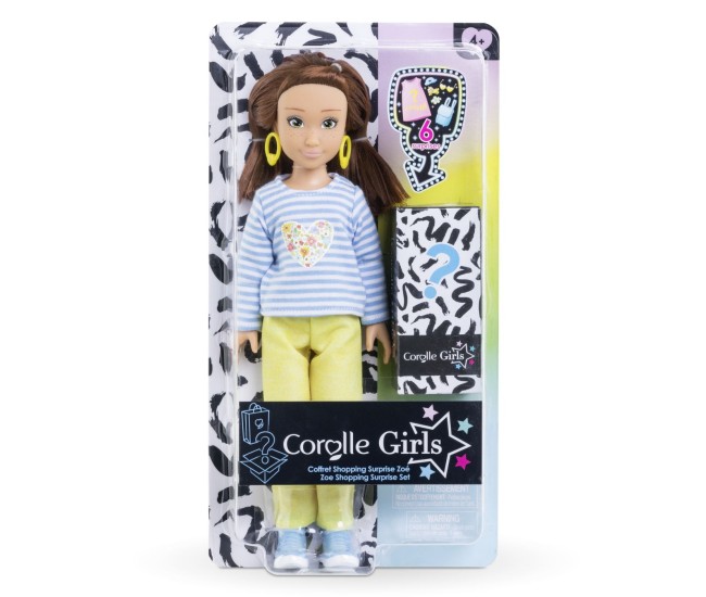 Corolle set cumparaturi surpriza papusa zoe 28cm Corolle set cumparaturi surpriza papusa zoe 28cm