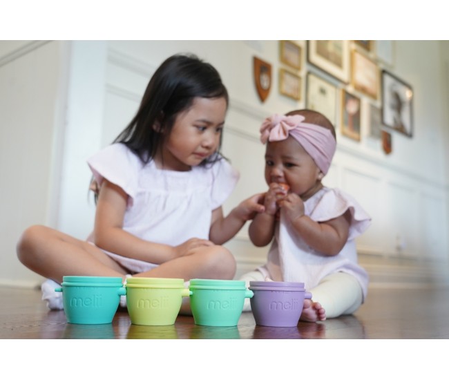 Set 4 recipiente silicon snap&go, melii, 118 ml