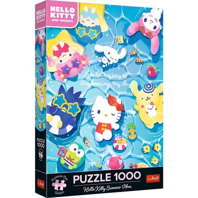 Puzzle trefl 1000 premium plus hello kitty relaxare de vara