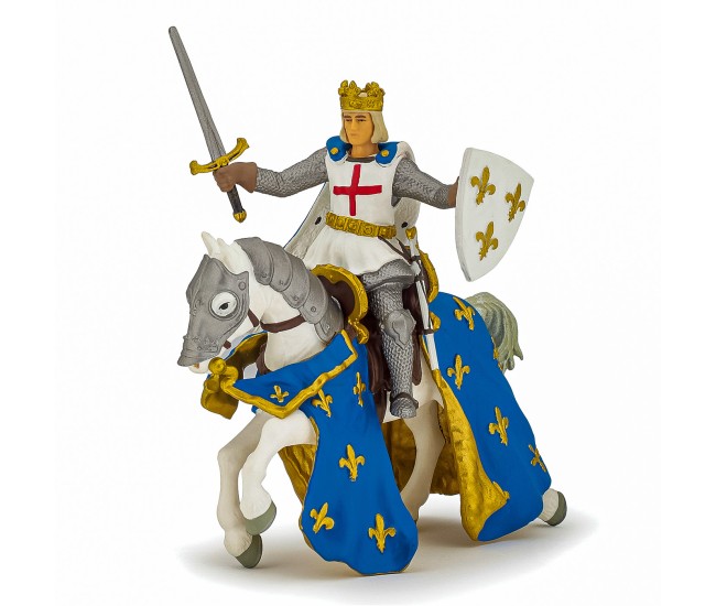 Papo figurina saint louis pe cal Papo figurina saint louis pe cal