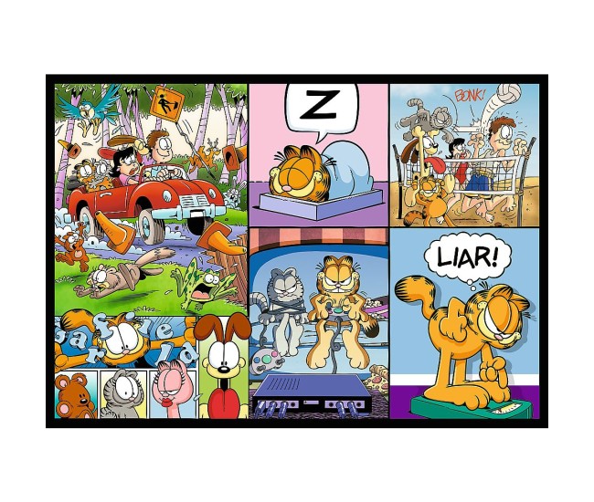 Puzzle trefl 4x250 lui garfield nu ii place ziua de luni Puzzle trefl 4x250 lui garfield nu ii place ziua de luni