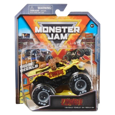 Monster jam masinuta metalica zombie scara 1 la 64
