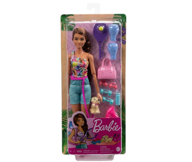 Barbie set de joaca cu accesorii papusa barbie sportiva Barbie set de joaca cu accesorii papusa barbie sportiva