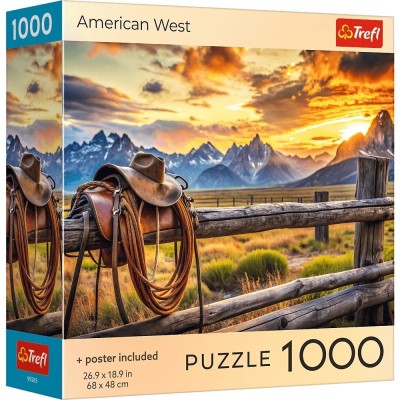 Puzzle trefl 1000 colectia sua vestul american poster inclus Puzzle trefl 1000 colectia sua vestul american poster inclus
