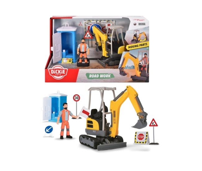 Dickie set pentru lucrari drumuri Dickie set pentru lucrari drumuri