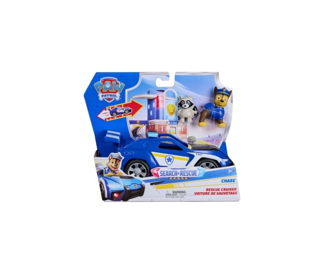 Patrula catelusilor cautare si salvare set figurina chase si vehicul masina de politie