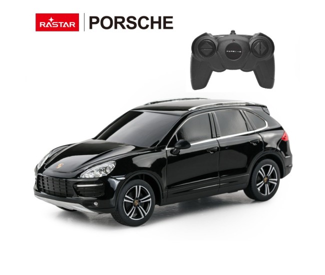 Masina cu telecomanda porsche cayenne turbo negru cu scara 1 la 24 Masina cu telecomanda porsche cayenne turbo negru cu scara 1 la 24