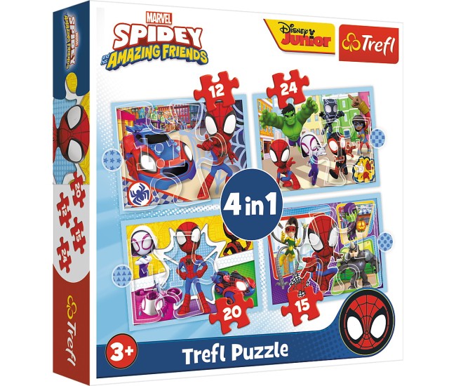 Puzzle trefl 4in1 spiday echipa spiday Puzzle trefl 4in1 spiday echipa spiday