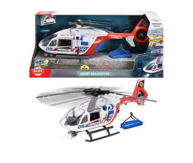 Dickie elicopter airbus interactiv cu lumini si sunete 54cm Dickie elicopter airbus interactiv cu lumini si sunete 54cm