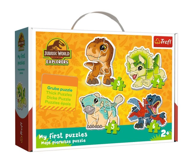 Puzzle trefl baby clasic jurassic world dinozauri draguti