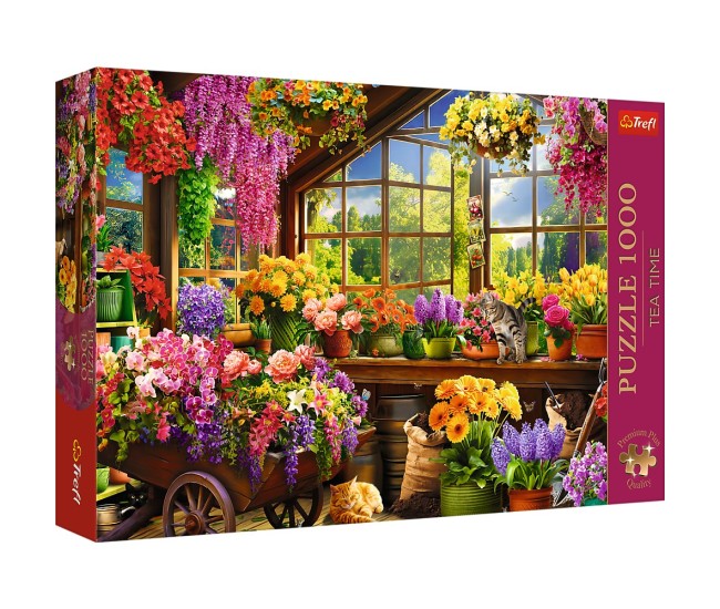 Puzzle trefl 1000 premium plus tea time pregatire pentru primavara Puzzle trefl 1000 premium plus tea time pregatire pentru primavara